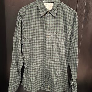 Abercrombie & Fitch Dark Green Checkered Shirt